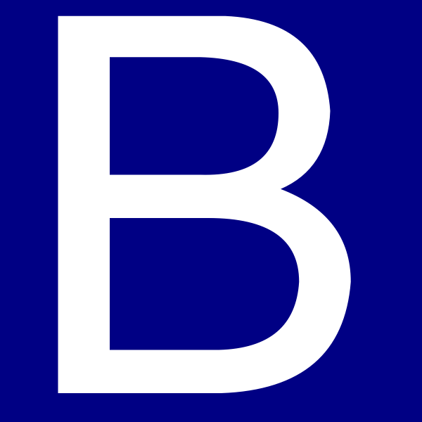 B